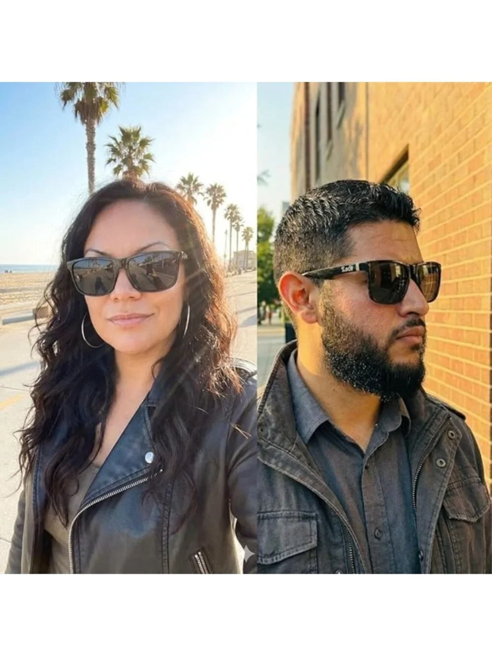 Stylish Flat Top Sunglasses - 2-Pack Hardcore Shades for Ultimate UV Protection
